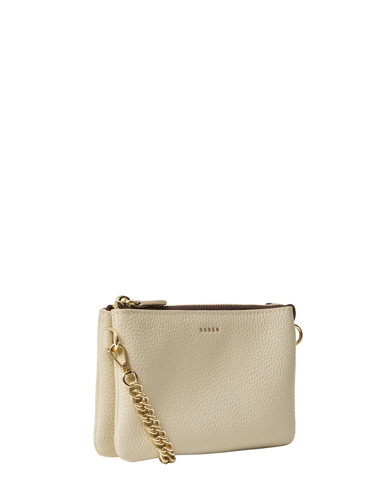 Saben Lily Mini Bag Sand + Gold Curb Chain nic&cole