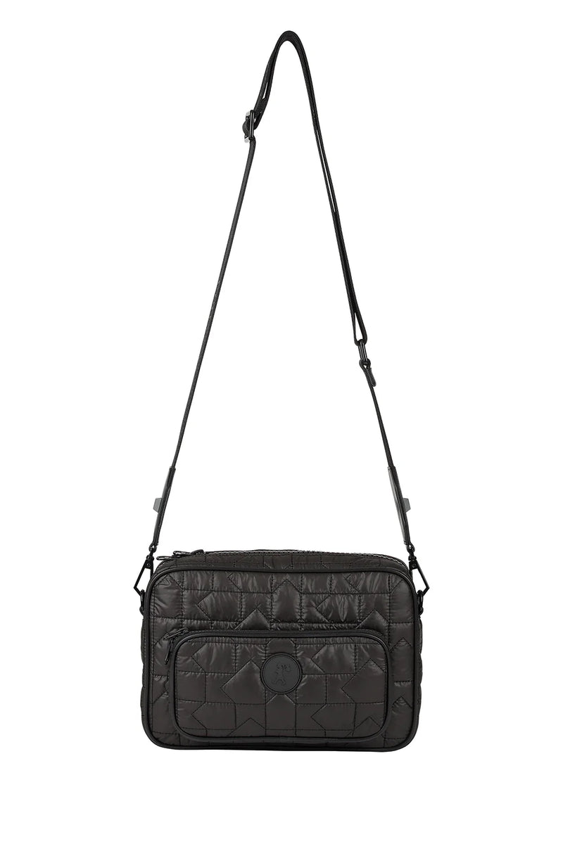 Karen Walker Monogram Quilted Large Camera Bag Black nic cole